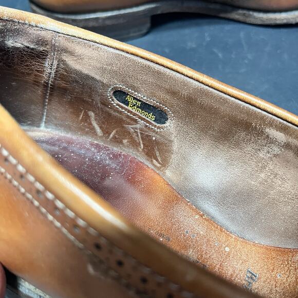 Allen Edmonds Bridgeton Shoes Mens Size 8.5 E Brown Leather Tassel Loafers USA main image 3